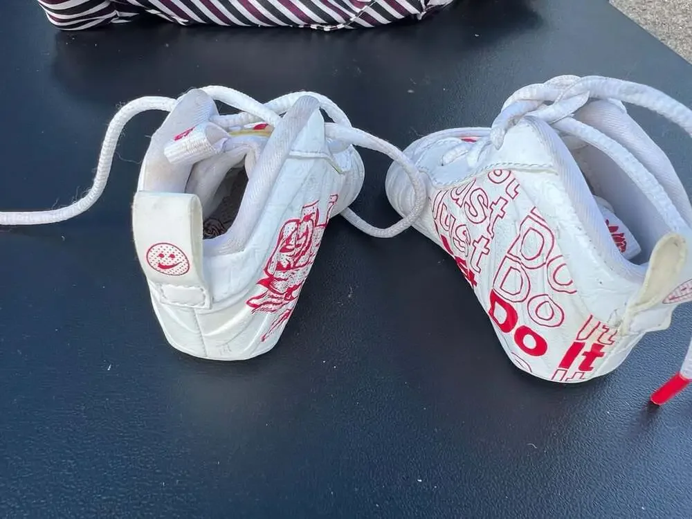 Nike Little Posite One TD Bodega Rose White Red Crib Bootie Baby Shoes